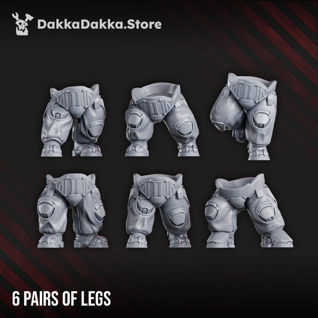 Space Dwarf Mithrilclad Sentinels Build Kit, proxy miniature, 28mm heroic scale unpainted resin, view 8