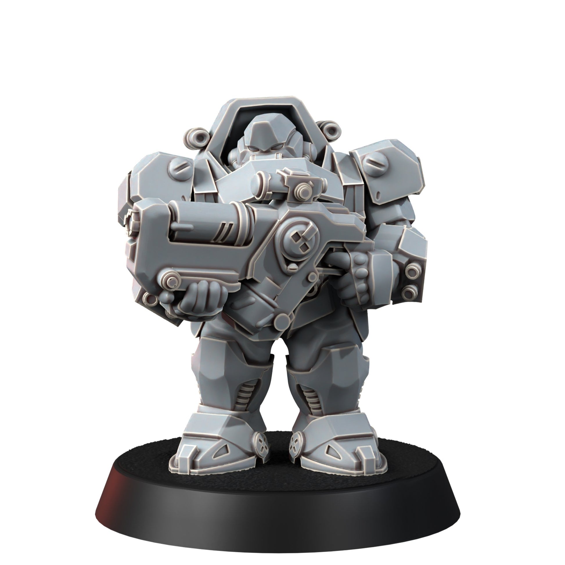 Space Dwarf Border Warriors (12 Units), proxy miniature, squad, 28mm heroic scale unpainted resin, view 5