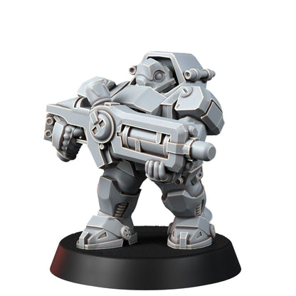 Space Dwarf Border Warriors (12 Units), proxy miniature, squad, 28mm heroic scale unpainted resin, view 9