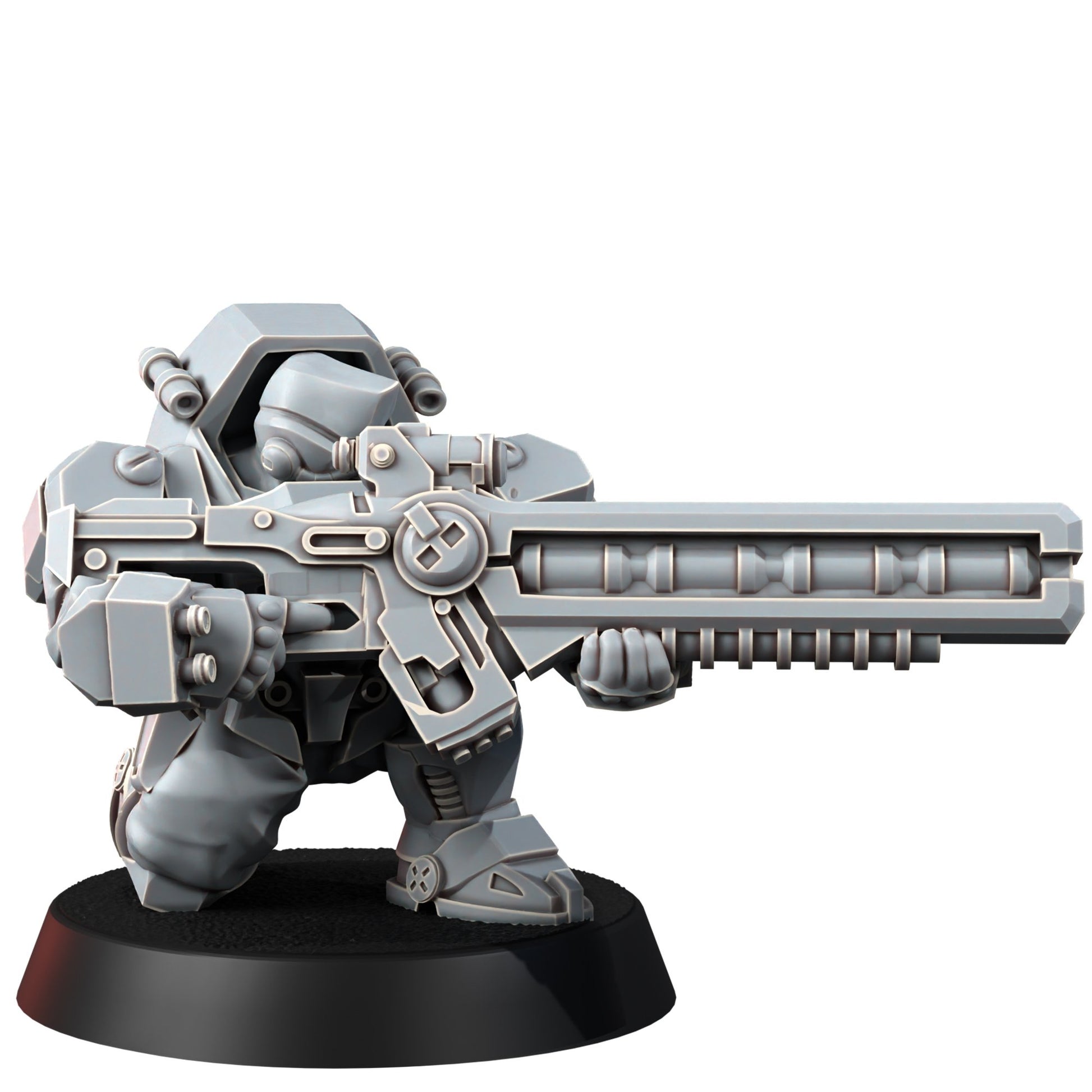 Space Dwarf Border Warriors (12 Units), proxy miniature, squad, 28mm heroic scale unpainted resin, view 10