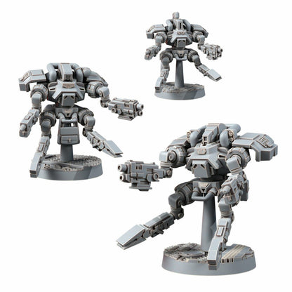 Space Dwarf Thoradins Drones (3 Units), proxy miniature, squad, 28mm heroic scale unpainted resin, view 2
