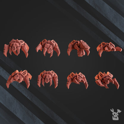 Necro Bot Swarms, proxy miniature, 28mm heroic scale unpainted resin