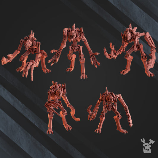 Necro Flesh Eaters, proxy miniature, 28mm heroic scale unpainted resin