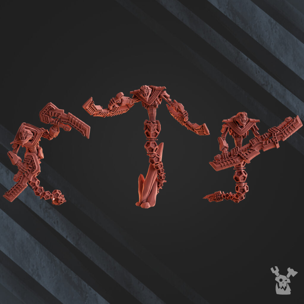 Necro Snakes, proxy miniature, 28mm heroic scale unpainted resin