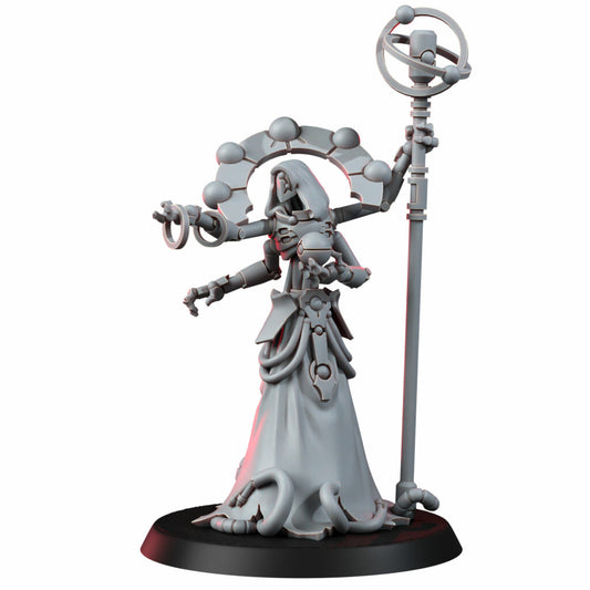 Necro Architect, proxy miniature, 28mm heroic scale unpainted resin