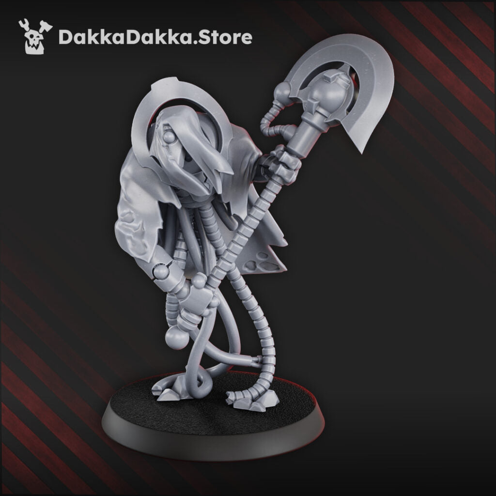 Necro Executioner Squad, proxy miniature, 28mm heroic scale unpainted resin, view 5