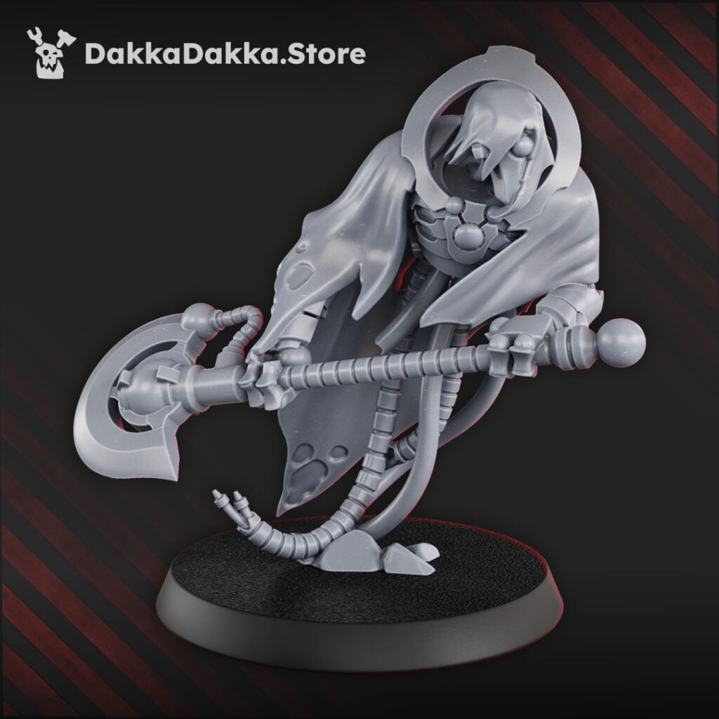 Necro Executioner Squad, proxy miniature, 28mm heroic scale unpainted resin, view 6