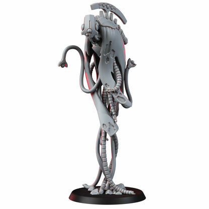 Necro Nightmare, proxy miniature, 28mm heroic scale unpainted resin, view 2