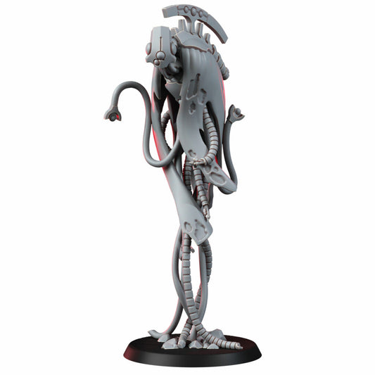 Necro Nightmare, proxy miniature, 28mm heroic scale unpainted resin, view 2