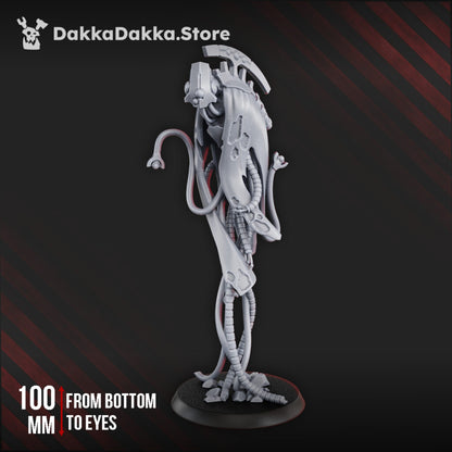 Necro Nightmare, proxy miniature, 28mm heroic scale unpainted resin, view 3