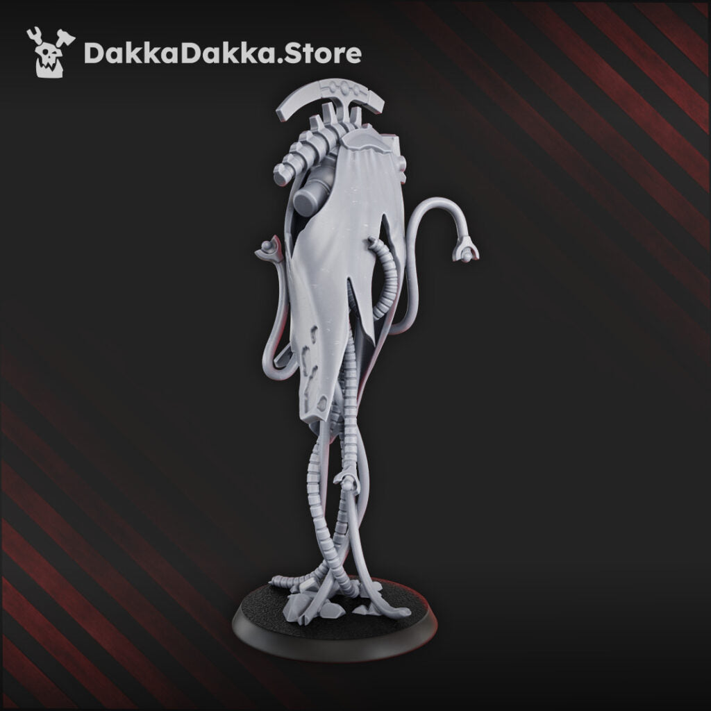 Necro Nightmare, proxy miniature, 28mm heroic scale unpainted resin, view 4