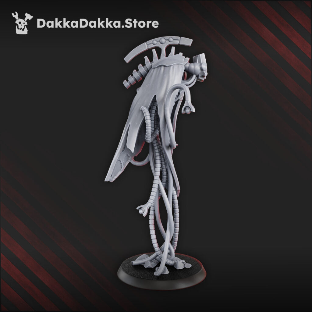Necro Nightmare, proxy miniature, 28mm heroic scale unpainted resin, view 5