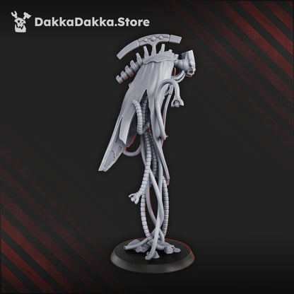 Necro Nightmare, proxy miniature, 28mm heroic scale unpainted resin, view 5