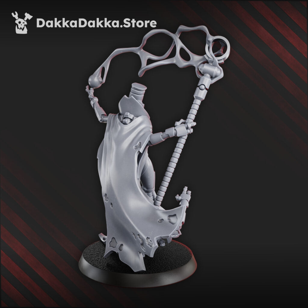 Necro Queen, proxy miniature, character, 28mm heroic scale unpainted resin, view 3