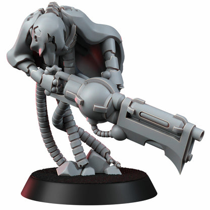 Necro Warrior (The Iron Phantoms), proxy miniature, infantry, 28mm heroic scale unpainted resin, view 2
