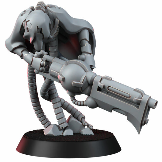 Necro Warrior (The Iron Phantoms), proxy miniature, infantry, 28mm heroic scale unpainted resin, view 2