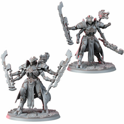 Necro Annihilator Sentinels, proxy miniature, 28mm heroic scale unpainted resin