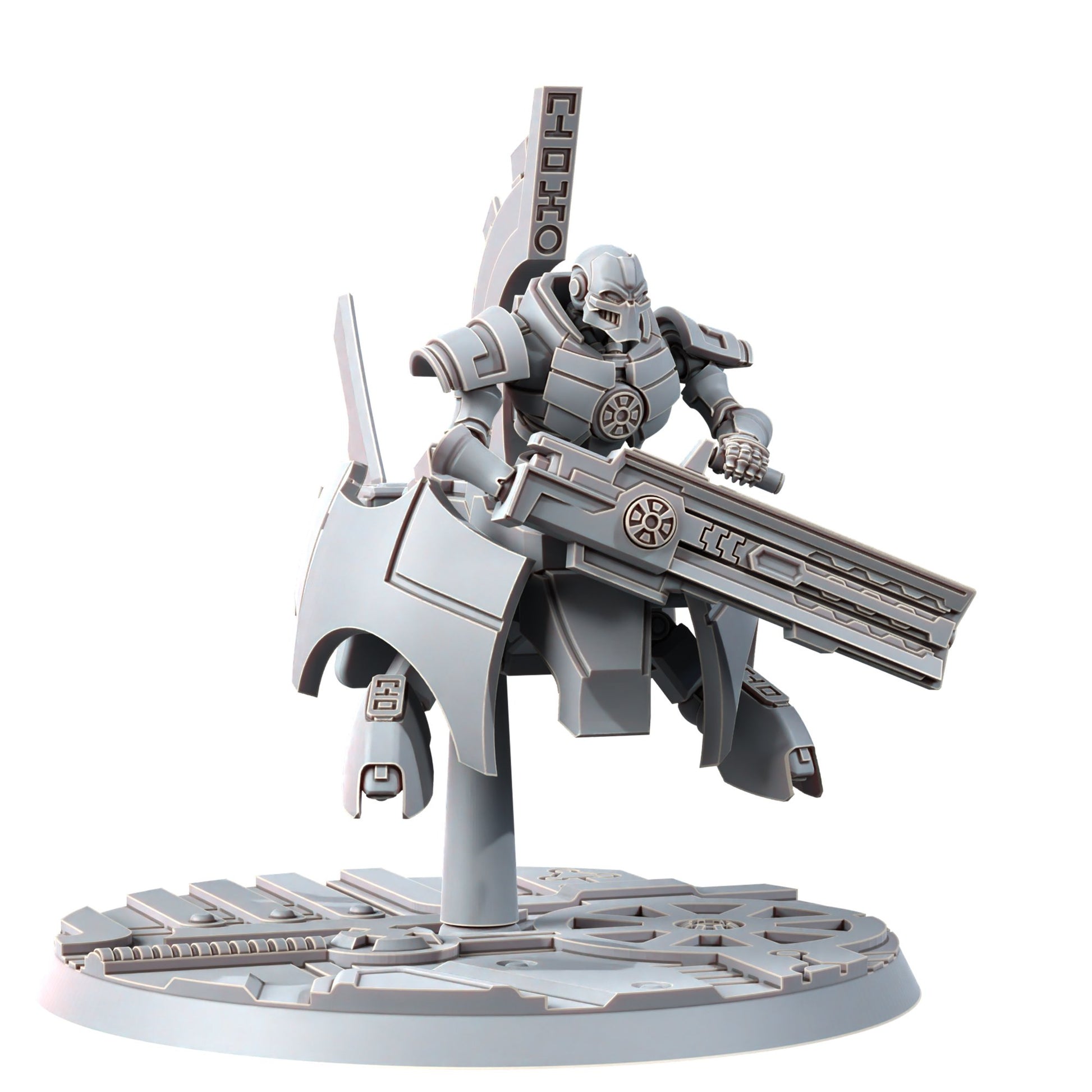 Necro Flyings (3 Units), proxy miniature, squad, 28mm heroic scale unpainted resin, view 2