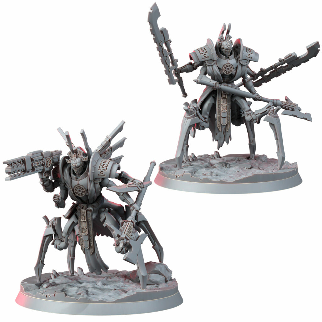 Necro Lord Tzavron & Lord Tzavior, proxy miniature, character, 28mm heroic scale unpainted resin