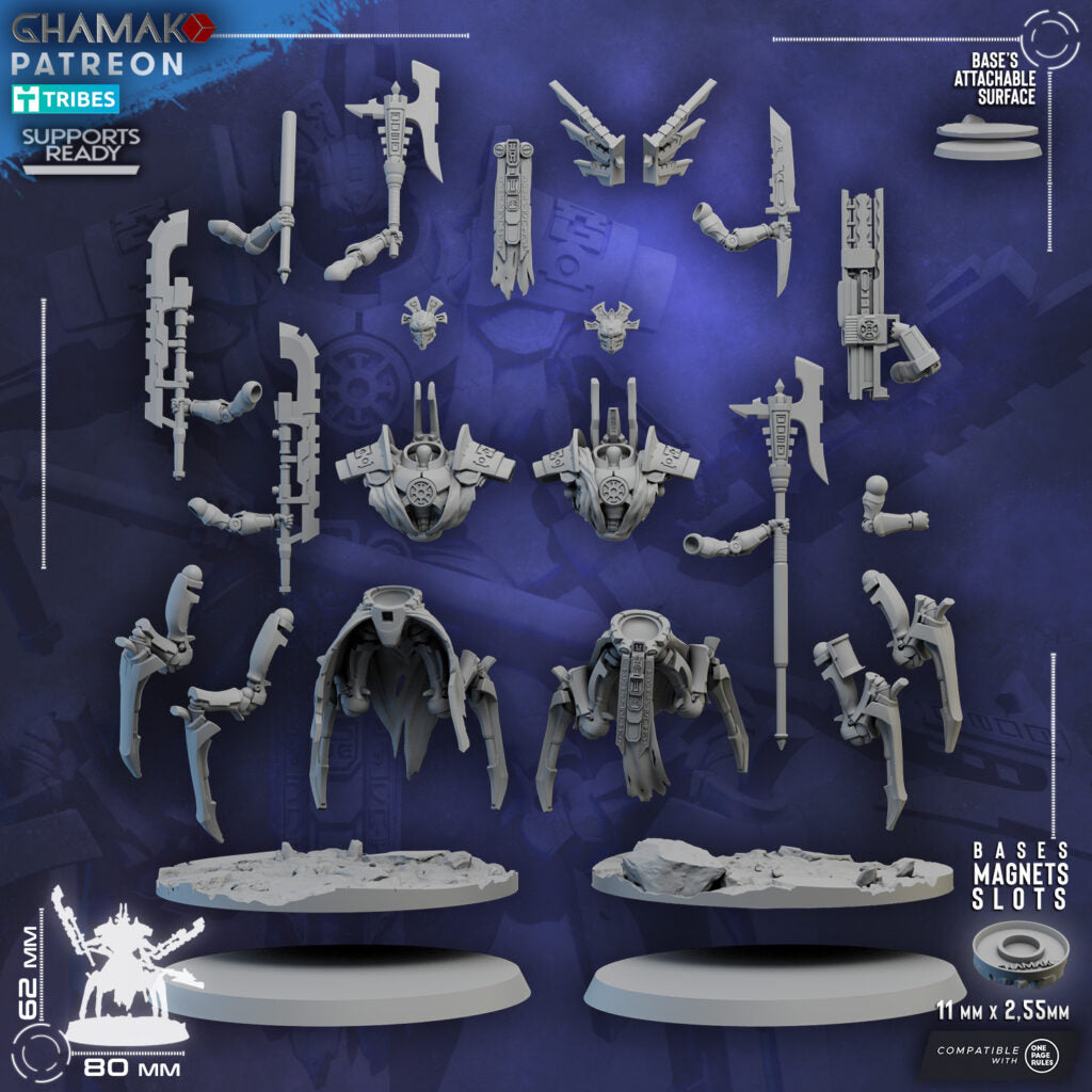 Necro Lord Tzavron & Lord Tzavior, proxy miniature, character, 28mm heroic scale unpainted resin, view 5