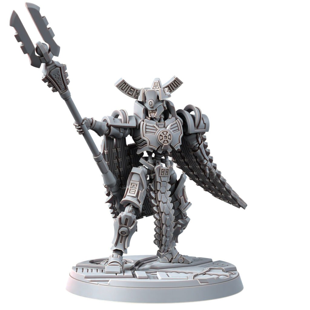 Necro Lord V1, proxy miniature, character, 28mm heroic scale unpainted resin, view 2