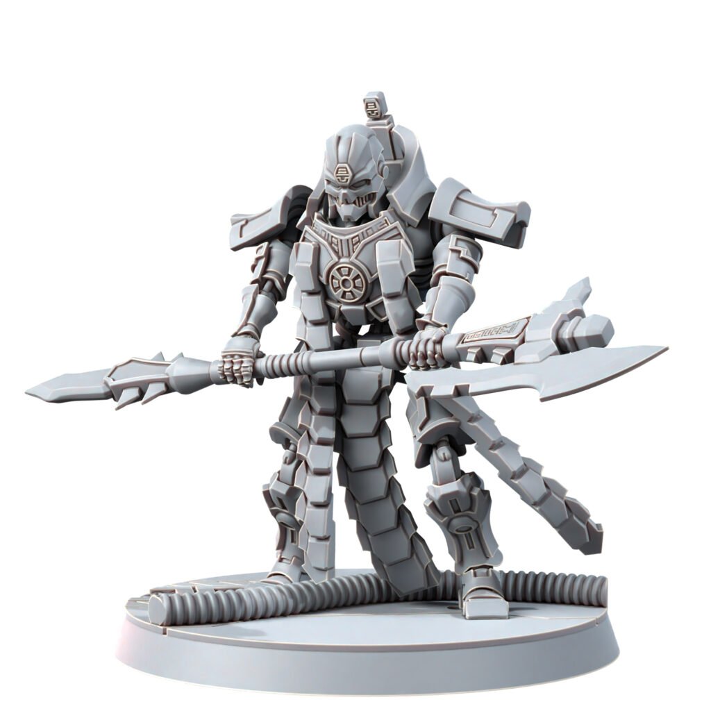 Necro Lord V2, proxy miniature, character, 28mm heroic scale unpainted resin, view 2