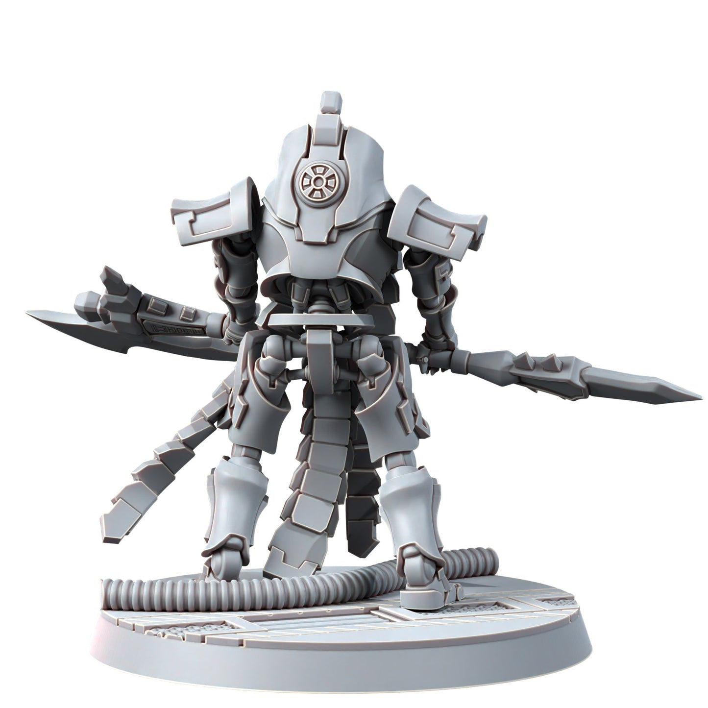 Necro Lord V2, proxy miniature, character, 28mm heroic scale unpainted resin, view 3
