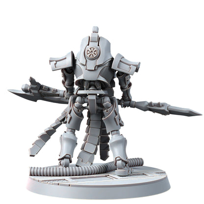 Necro Lord V2, proxy miniature, character, 28mm heroic scale unpainted resin, view 3