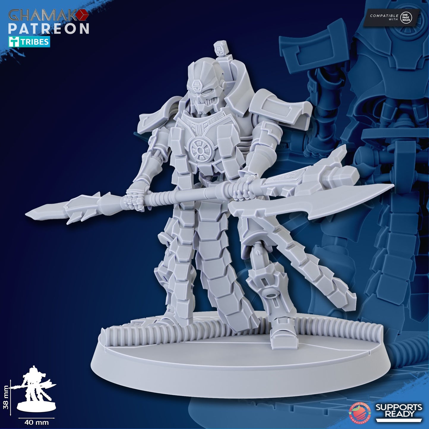 Necro Lord V2, proxy miniature, character, 28mm heroic scale unpainted resin, view 4