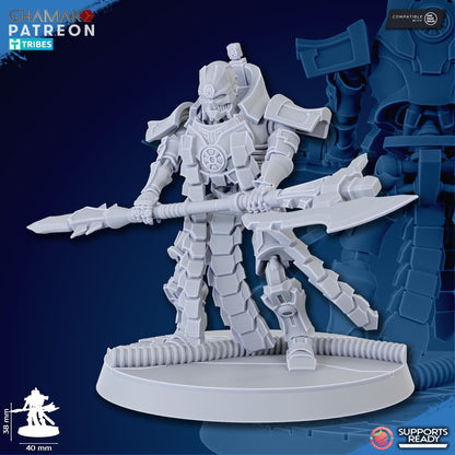 Necro Lord V2, proxy miniature, character, 28mm heroic scale unpainted resin, view 4