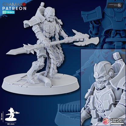 Necro Lord V2, proxy miniature, character, 28mm heroic scale unpainted resin, view 5