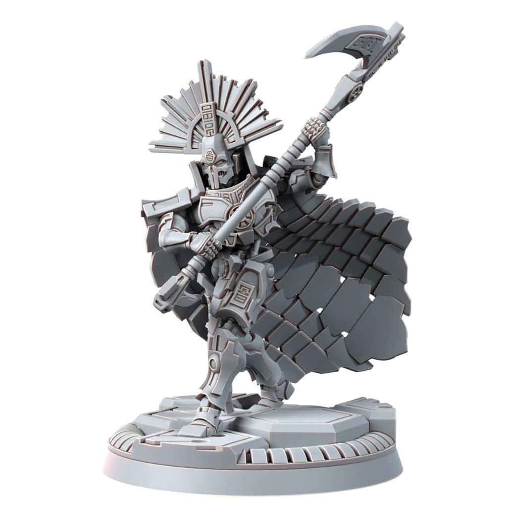 Necro Lord V3, proxy miniature, character, 28mm heroic scale unpainted resin, view 2