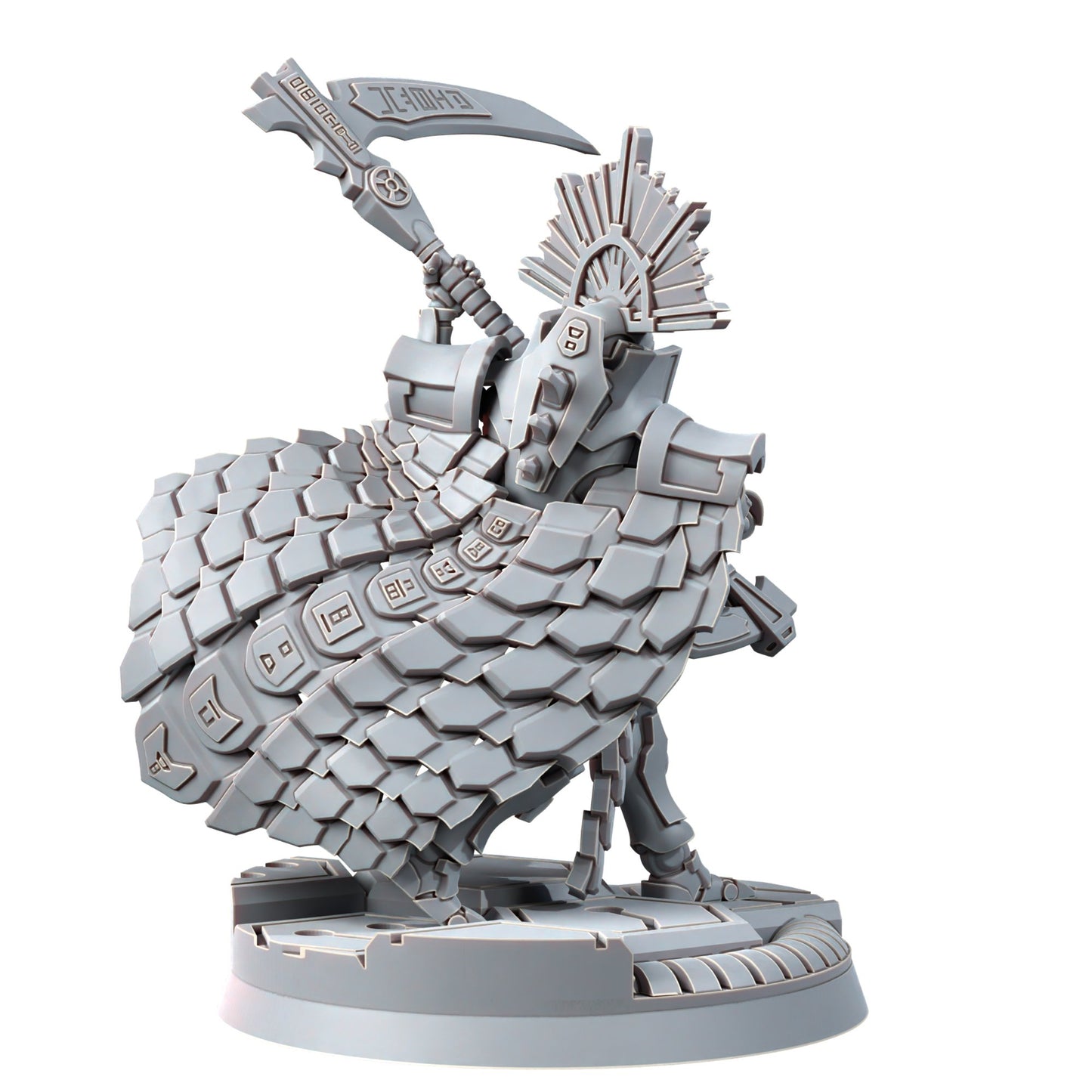 Necro Lord V3, proxy miniature, character, 28mm heroic scale unpainted resin, view 5