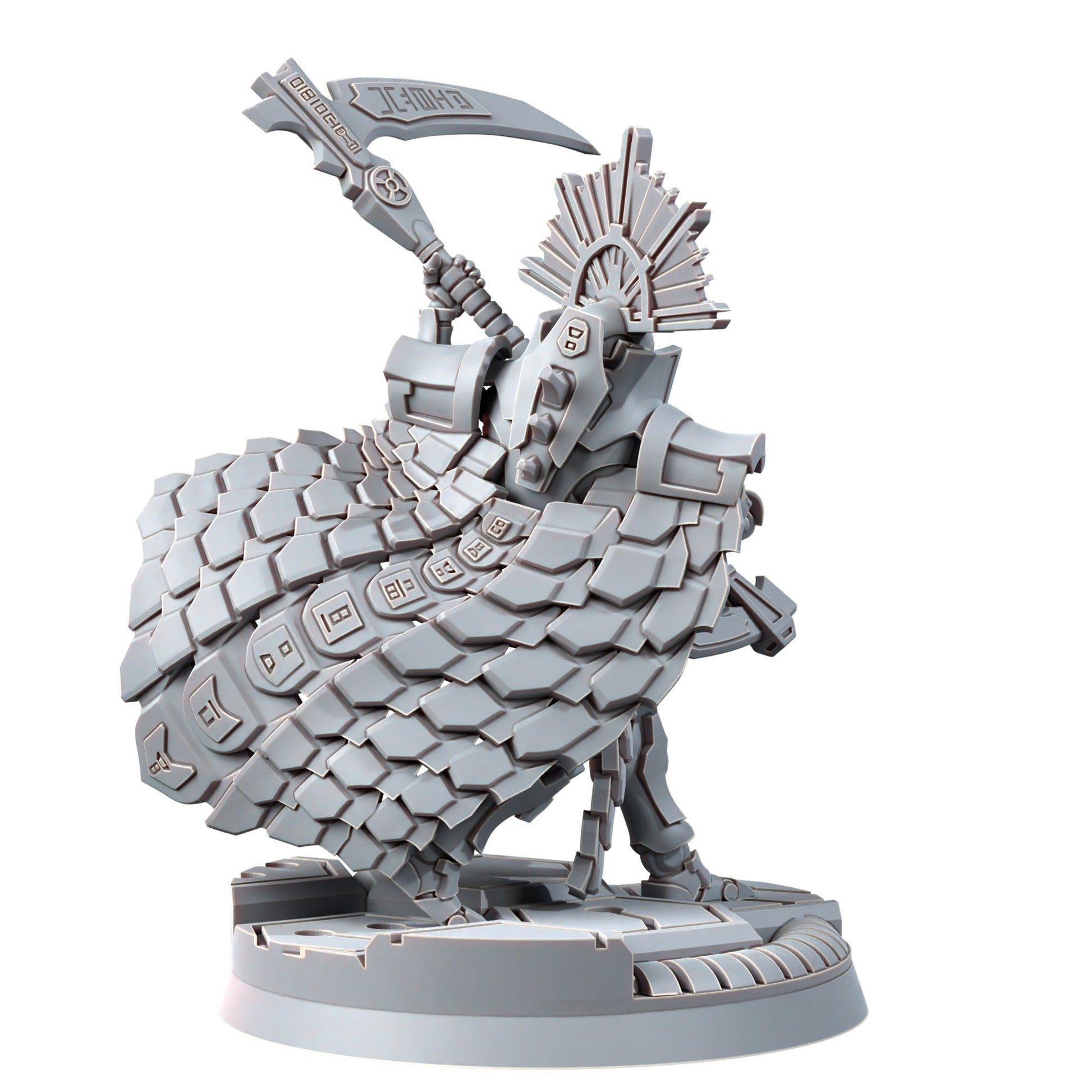 Necro Lord V3, proxy miniature, character, 28mm heroic scale unpainted resin, view 5