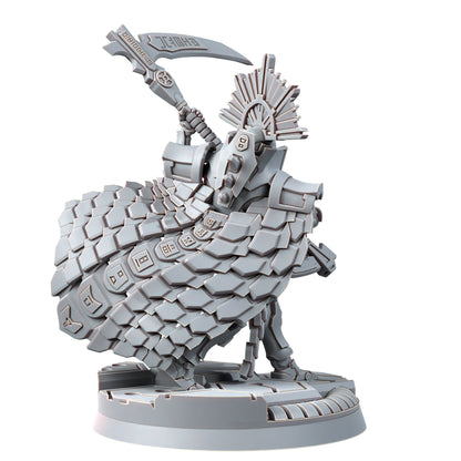 Necro Lord V3, proxy miniature, character, 28mm heroic scale unpainted resin, view 5