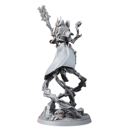 Necro Lord V4, proxy miniature, character, 28mm heroic scale unpainted resin, view 4