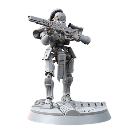 Necro Snipers Modular Kit (10 Units), proxy miniature, squad, 28mm heroic scale unpainted resin, view 3