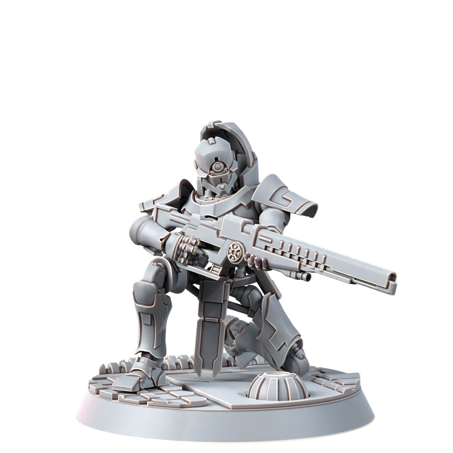 Necro Snipers Modular Kit (10 Units), proxy miniature, squad, 28mm heroic scale unpainted resin, view 4