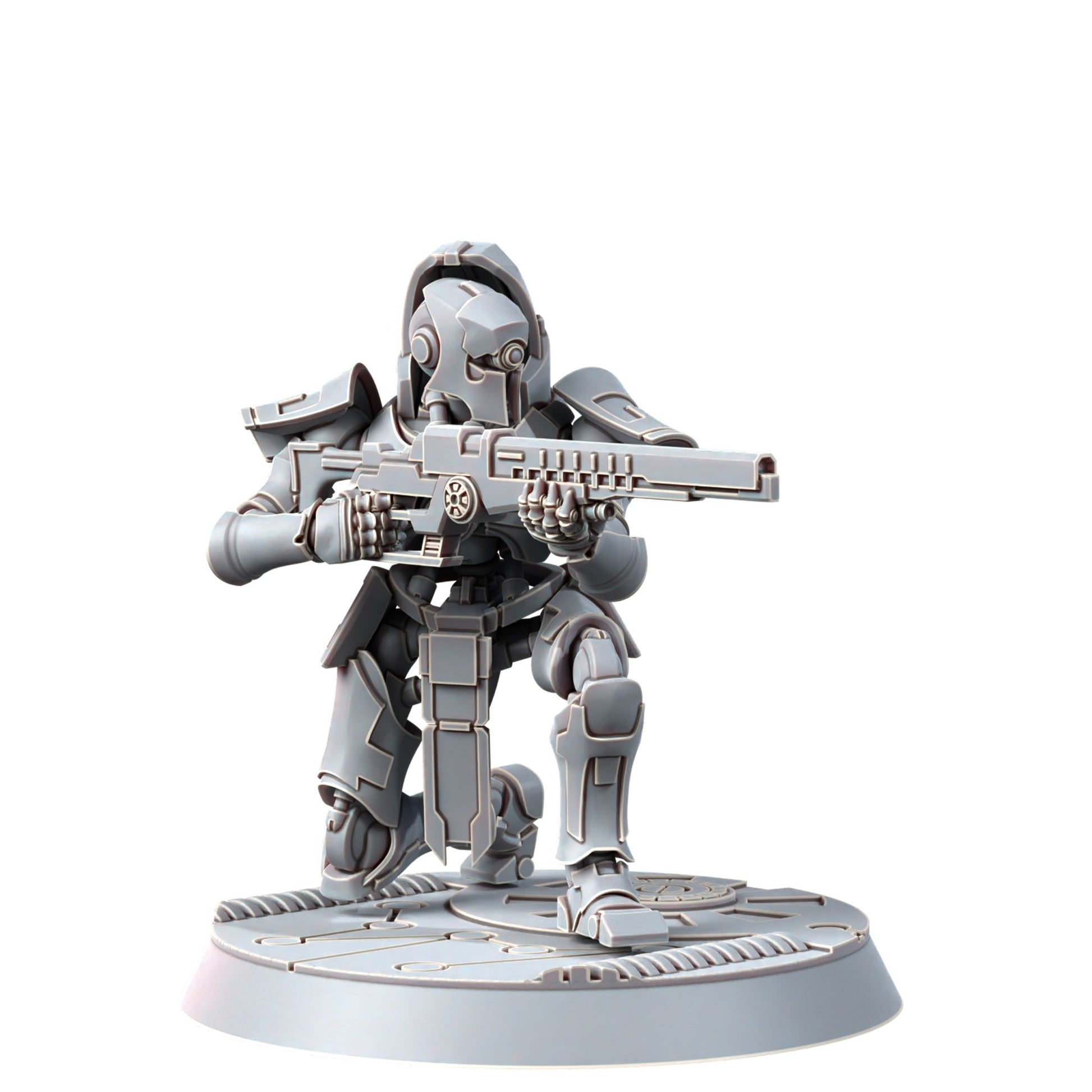 Necro Snipers Modular Kit (10 Units), proxy miniature, squad, 28mm heroic scale unpainted resin, view 7