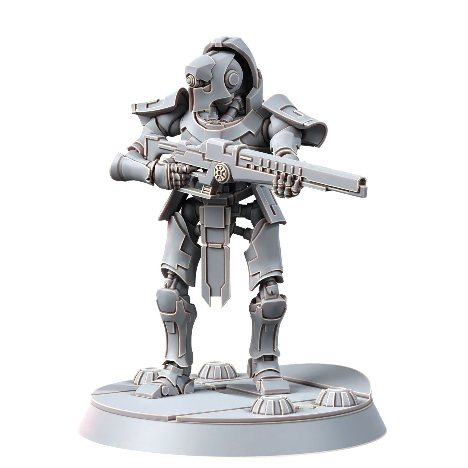 Necro Snipers Modular Kit (10 Units), proxy miniature, squad, 28mm heroic scale unpainted resin, view 9