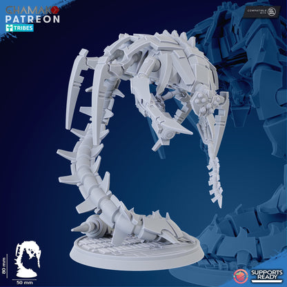 Necro Wraith, proxy miniature, 28mm heroic scale unpainted resin, view 3