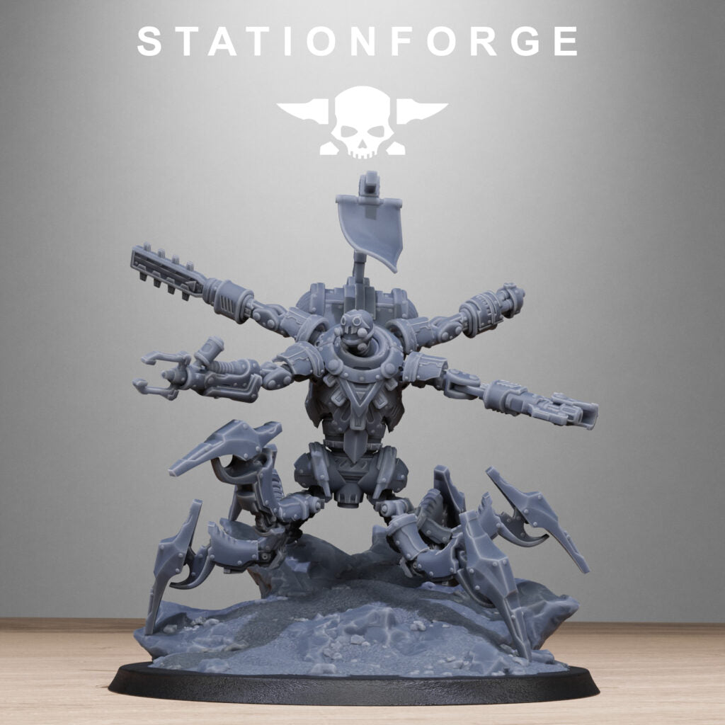 Necro Executor, proxy miniature, 28mm heroic scale unpainted resin, view 2