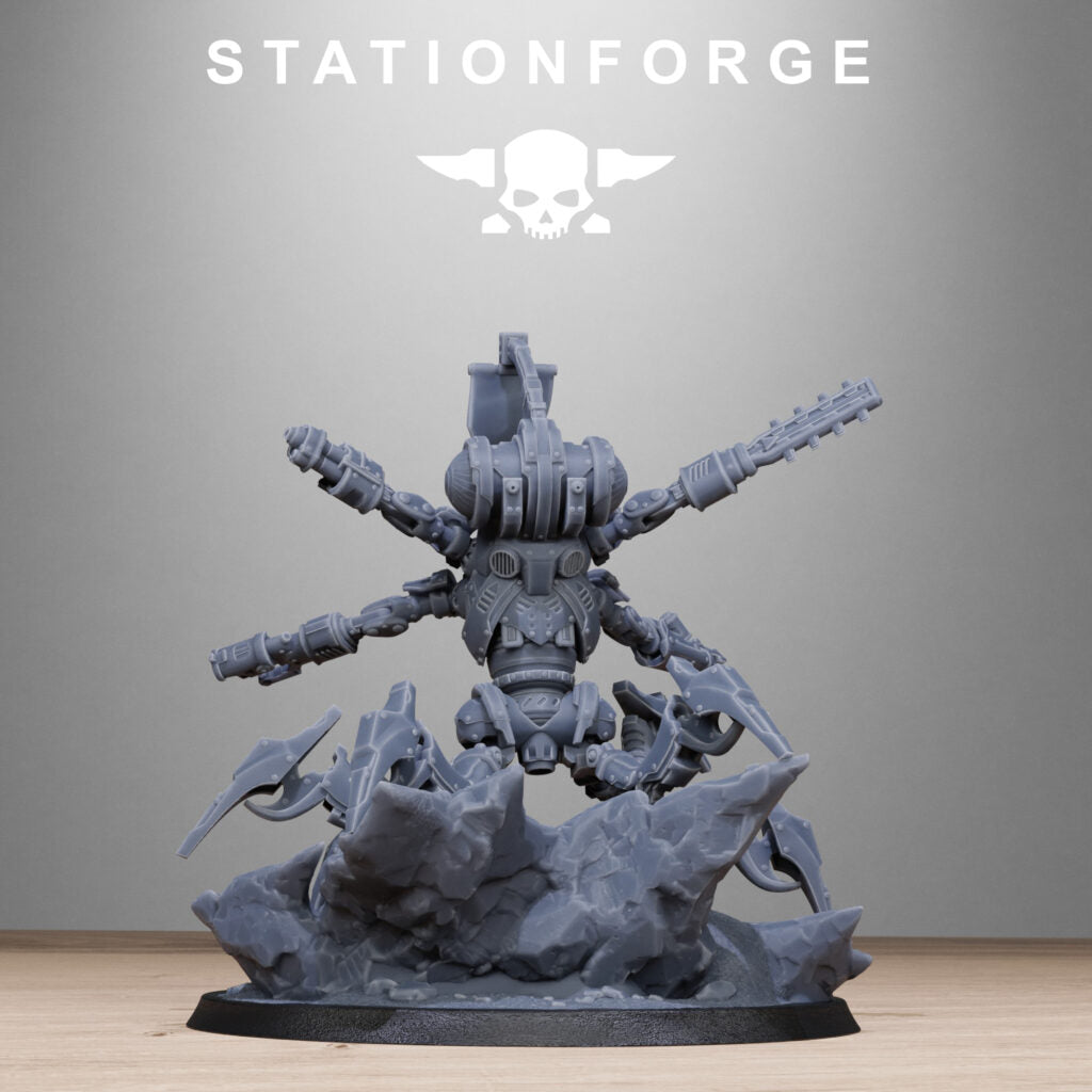 Necro Executor, proxy miniature, 28mm heroic scale unpainted resin, view 5