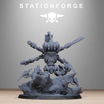 Necro Executor, proxy miniature, 28mm heroic scale unpainted resin, view 5