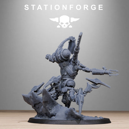 Necro Executor, proxy miniature, 28mm heroic scale unpainted resin, view 6