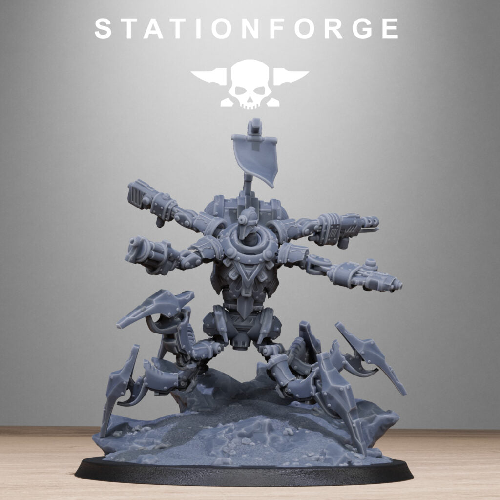 Necro Executor, proxy miniature, 28mm heroic scale unpainted resin, view 8