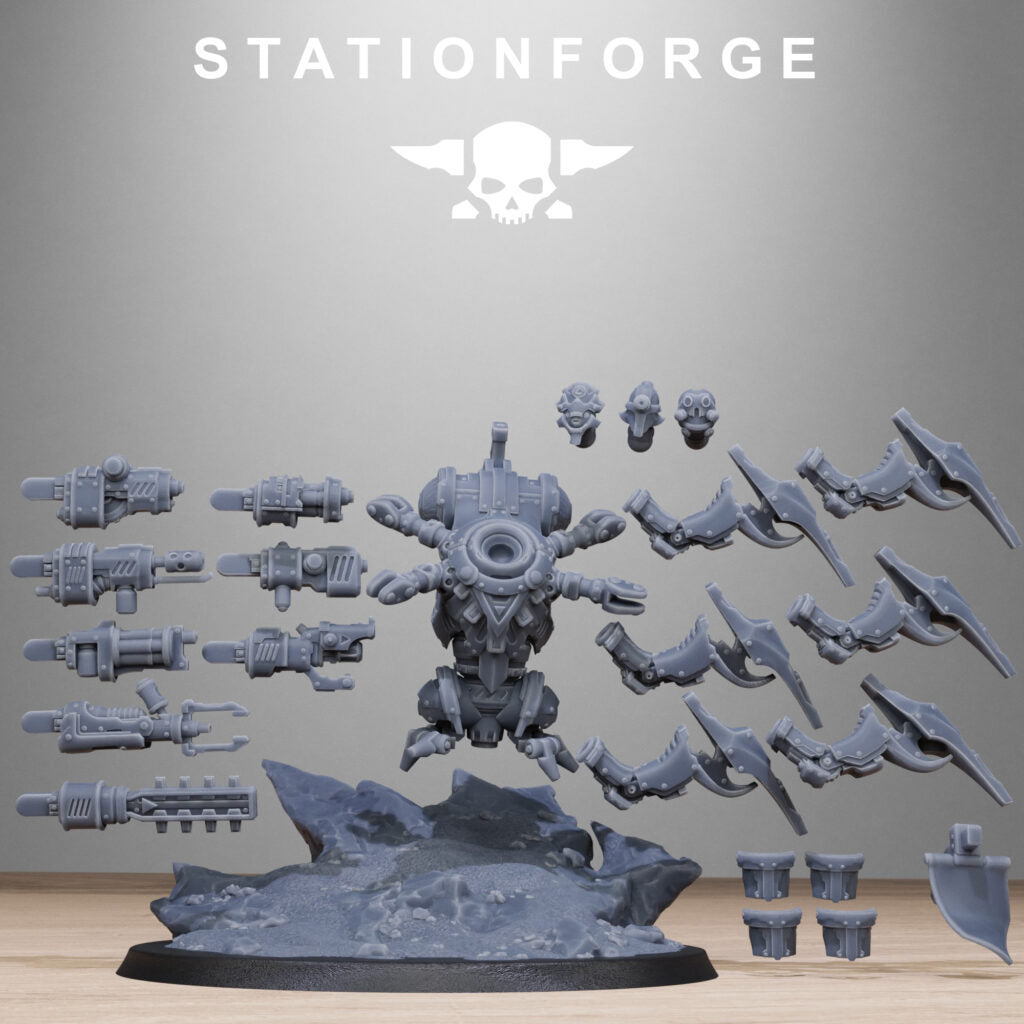 Necro Executor, proxy miniature, 28mm heroic scale unpainted resin, view 10
