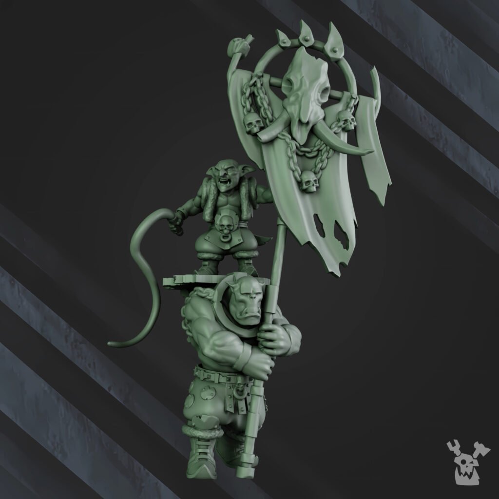 Orks Banna Boy, proxy miniature, 28mm heroic scale unpainted resin