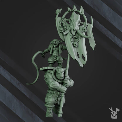 Orks Banna Boy, proxy miniature, 28mm heroic scale unpainted resin