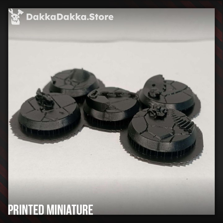 Orks Da Horde Bases Set 32Mm, resin miniature bases, bits, 28mm heroic scale unpainted resin, view 5